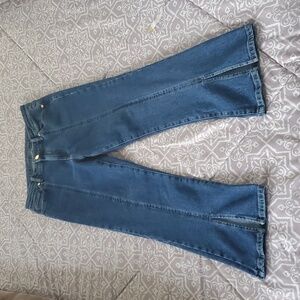 Michael Kors Women's Crop Flare Blue Jeans Size 8